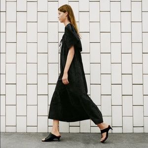 Zara Flowy DRESS w/CUTWORK EMBROIDERY Puff Sleeves